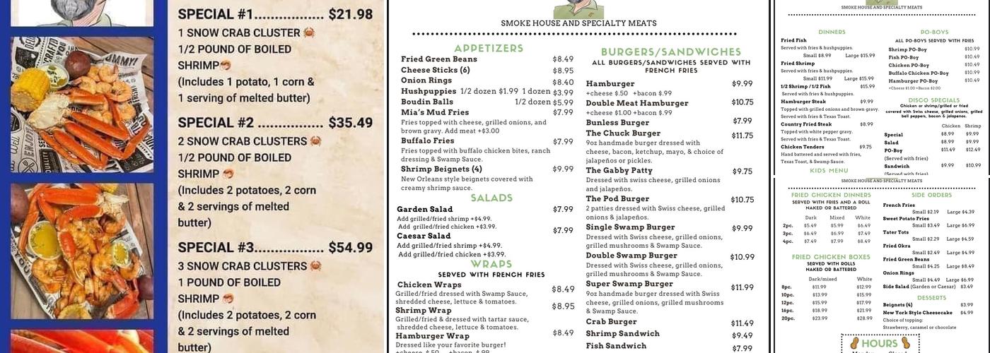 Peanut’s Menu