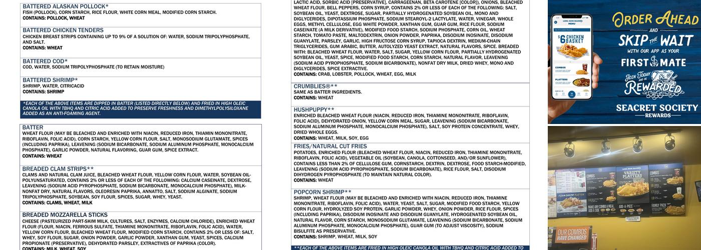 Long John Silver's | Taco Bell Menu