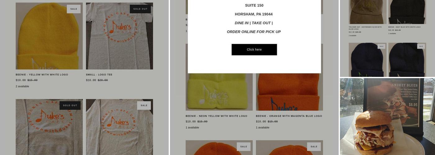 Duke's Cafe®️ Menu