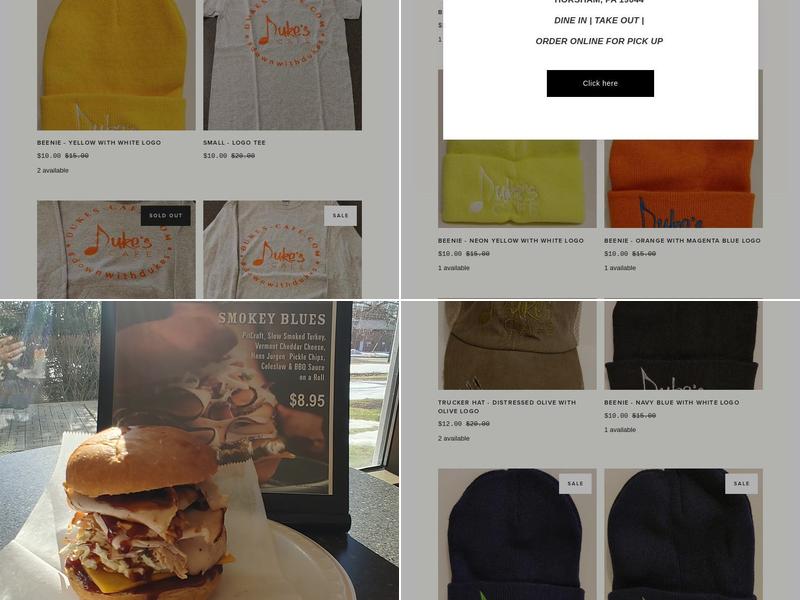 Duke's Cafe®️ Menu