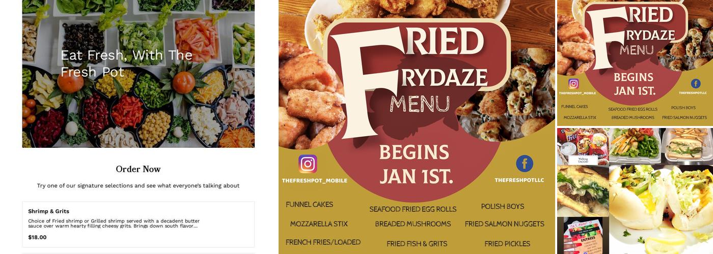 The Fresh Pot Menu