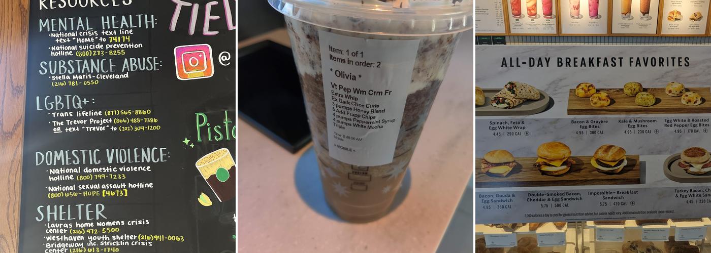 Starbucks Menu