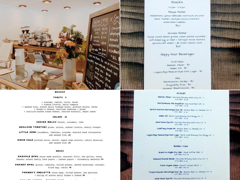 The Village, Big Sur Menu