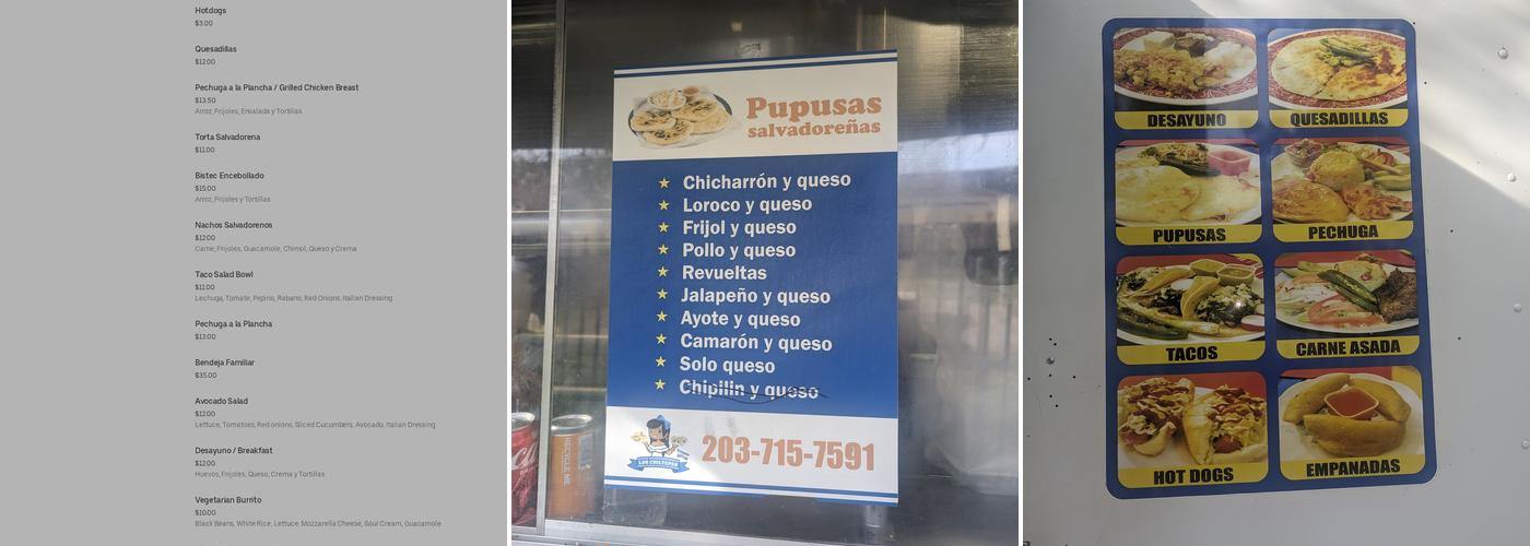Los Chiltepes Food Truck Menu