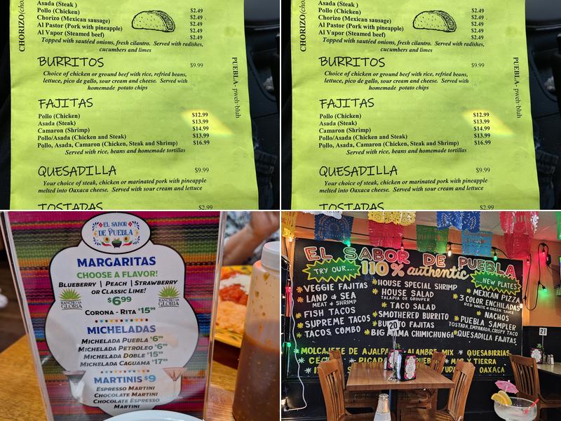 El Sabor De Puebla Restaurant, LLC Menu