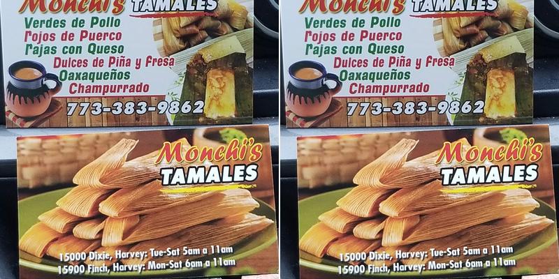 Monchi's Tamales Menu