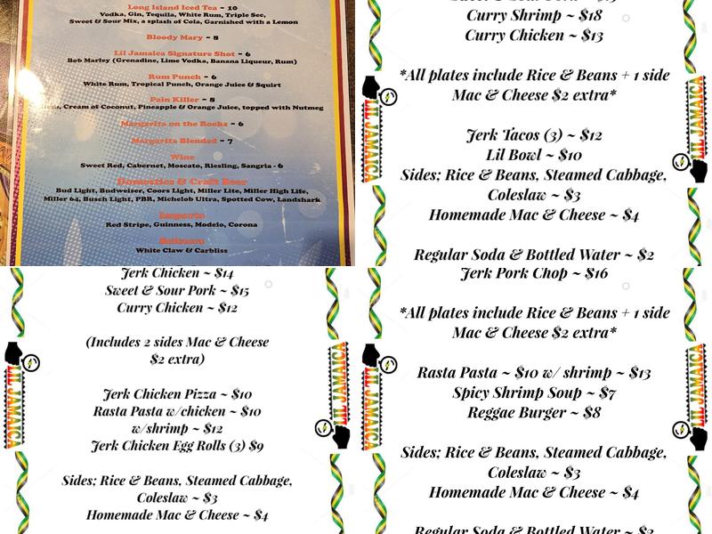 Lil Jamaica Menu