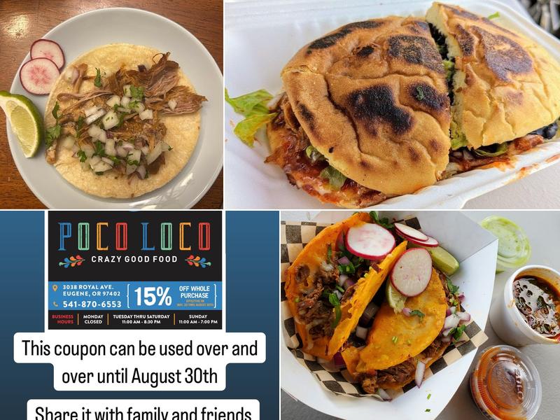 Poco Loco 3038 Royal Ave, Eugene