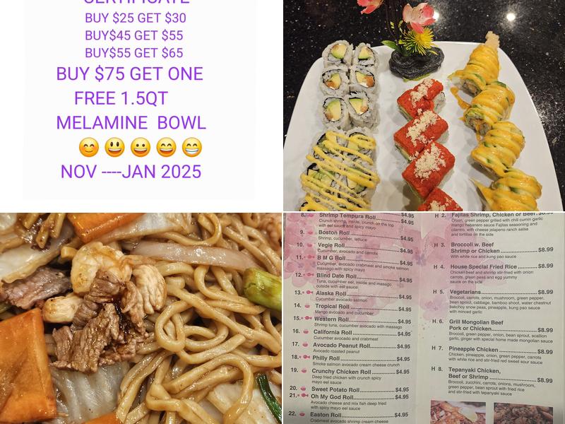 Red bowl Menu