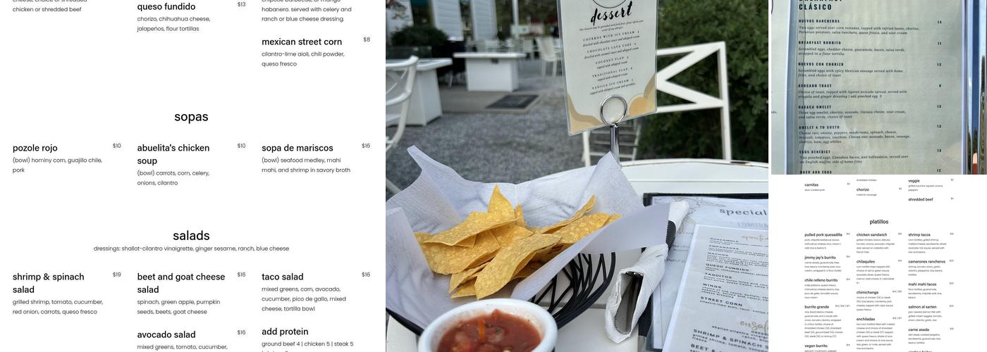 Agaves Mexican Grill Menu