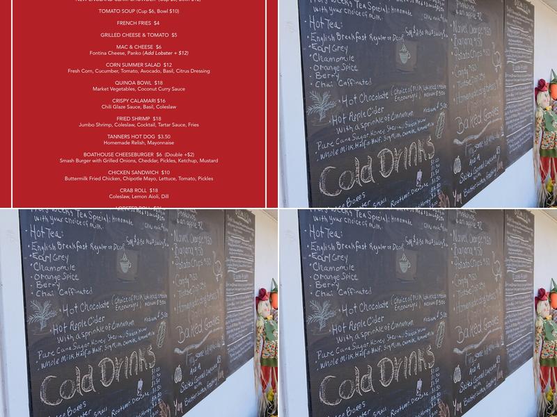 The Boat Cafe Menu