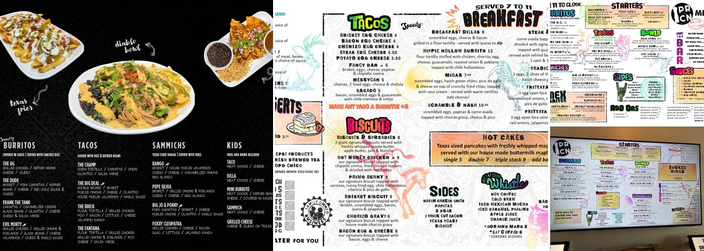 Peppercorn Scratch Kitchen Menu