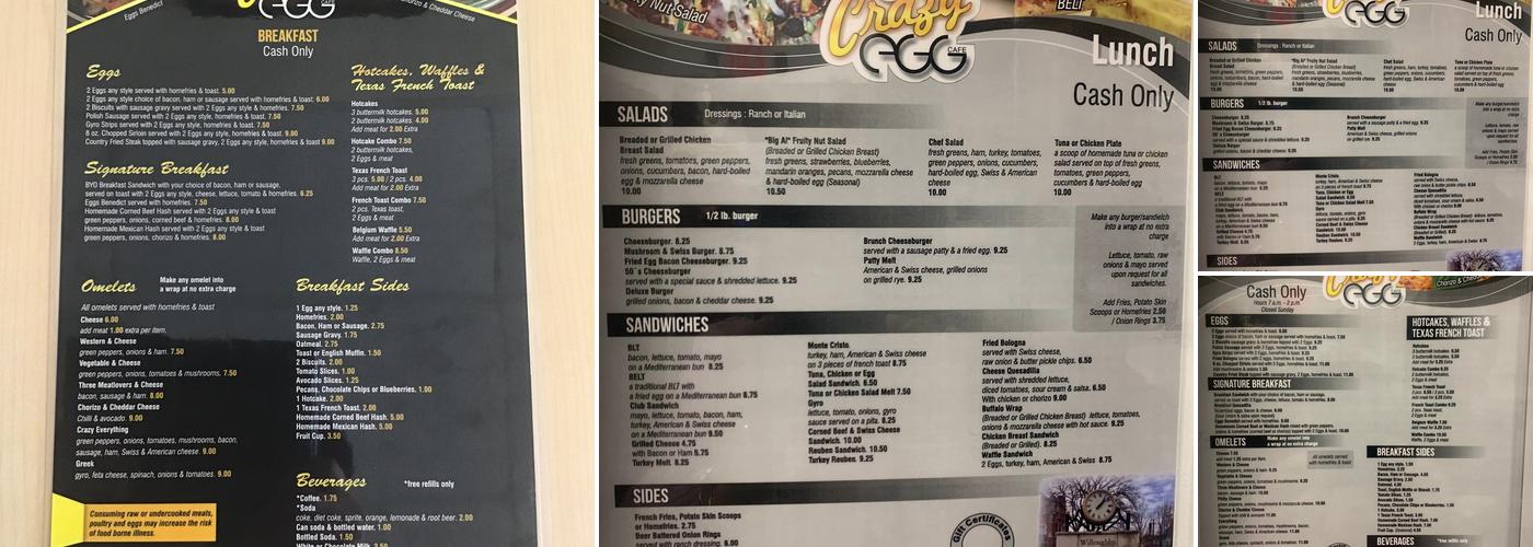 Crazy Egg Menu