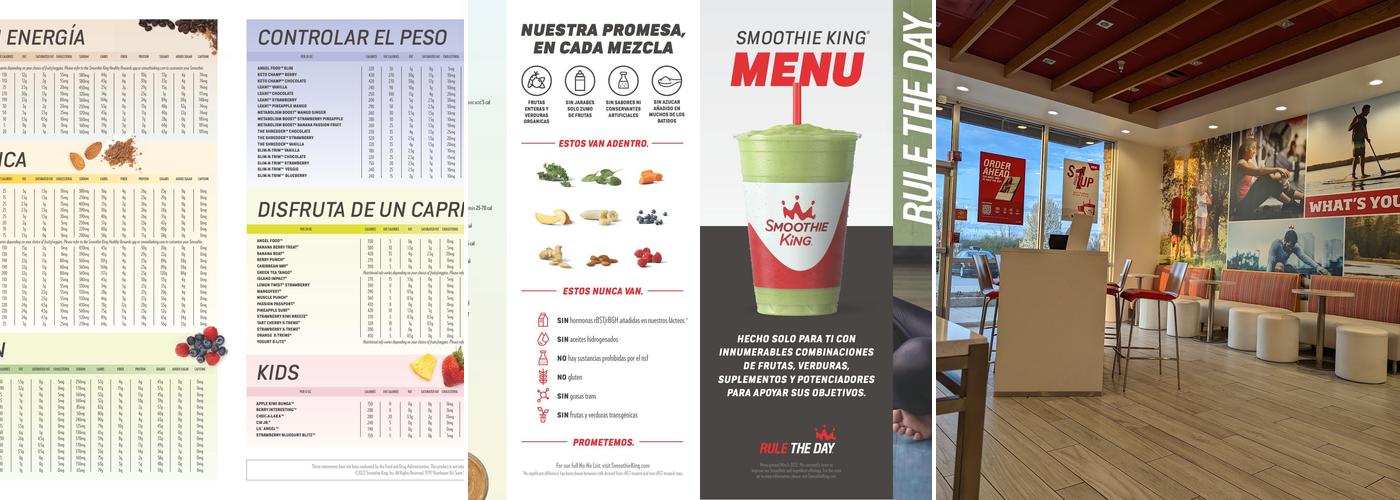 Smoothie King Menu