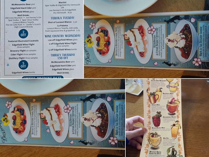 McMenamins Sand Trap Pub Menu