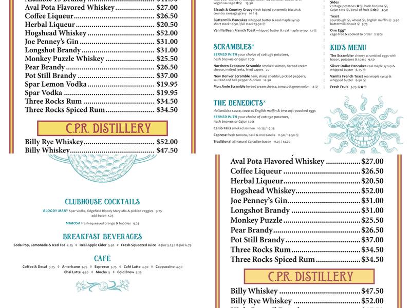 McMenamins Pot Bunker Bar Menu