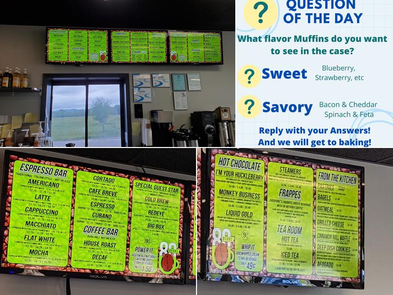 80 Beans Coffee Company Menu