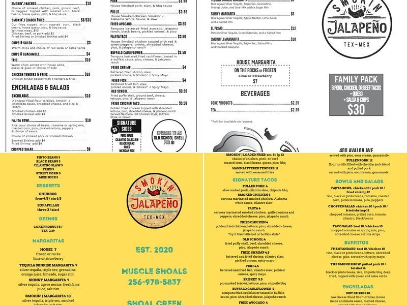 Tex\Mex Menu