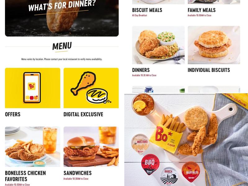 Bojangles Menu