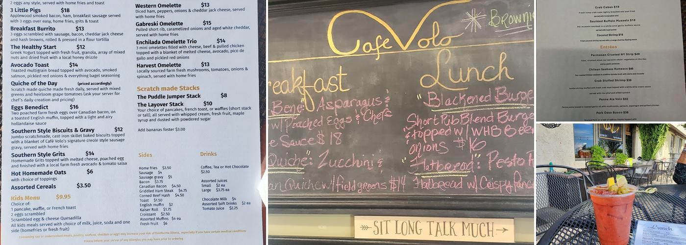 Cafe Volo Menu