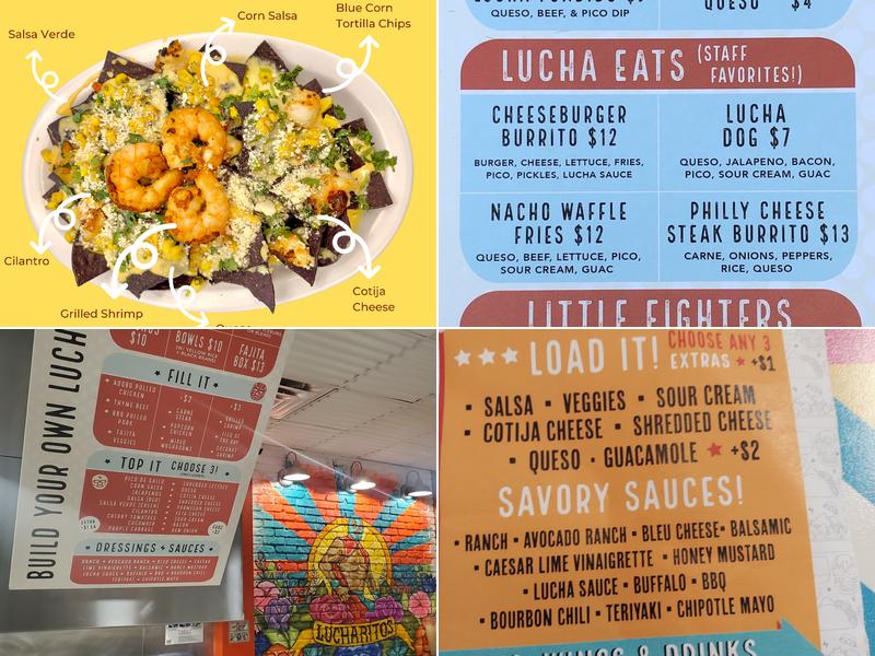 Lucharitos Burrito Bar Menu