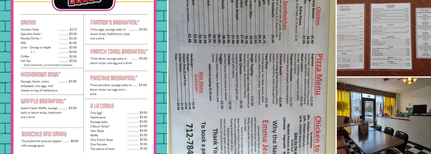 Silver Lining Diner Menu
