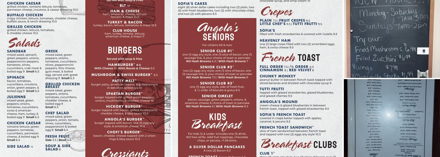 Sofia's Kitchen Menu