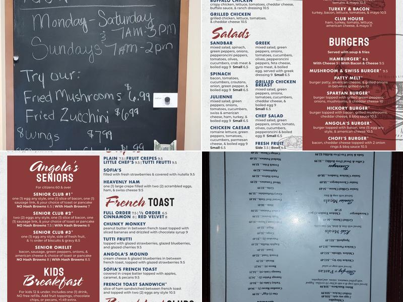 Sofia's Kitchen Menu