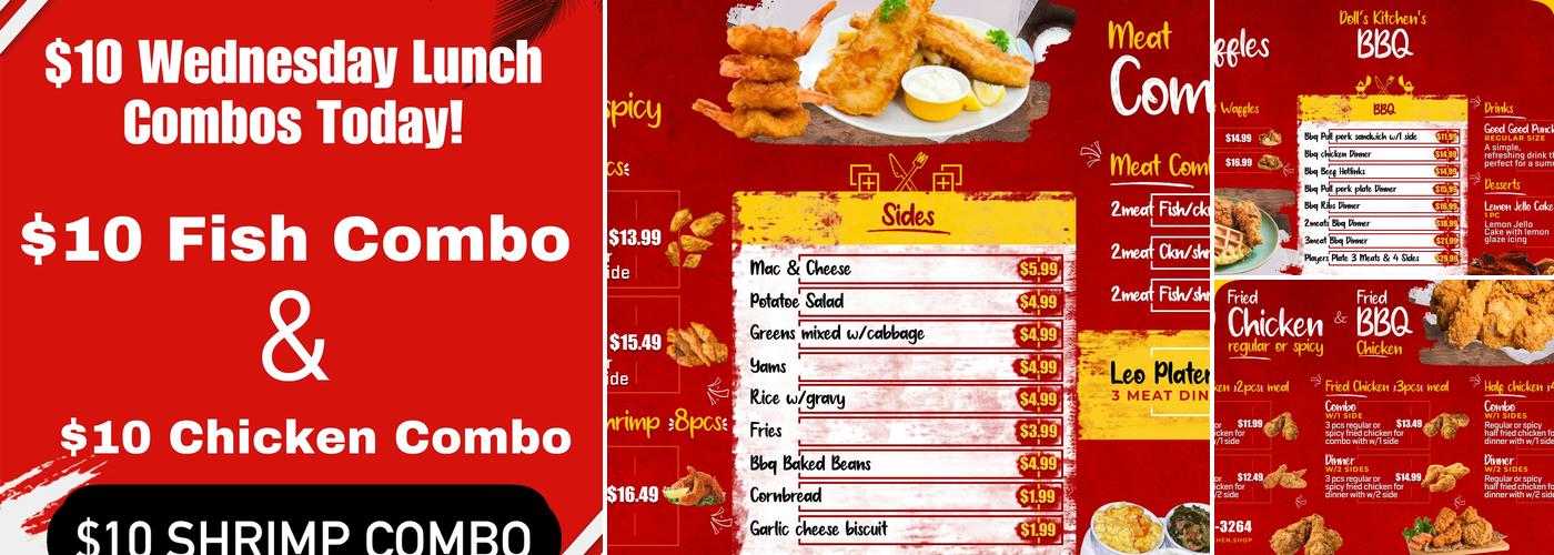 Dolls Kitchen Menu