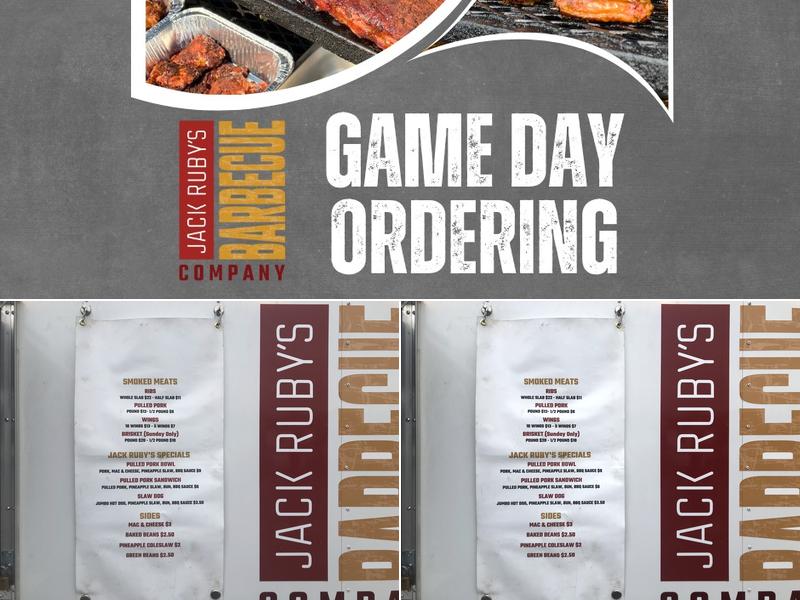 Jack Ruby's BBQ Menu