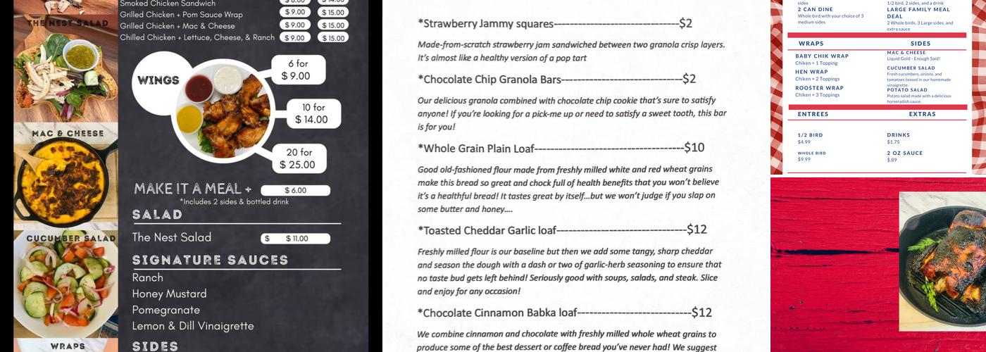 Qwik Chik Menu