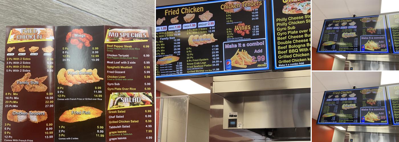 MO Carry Out Menu
