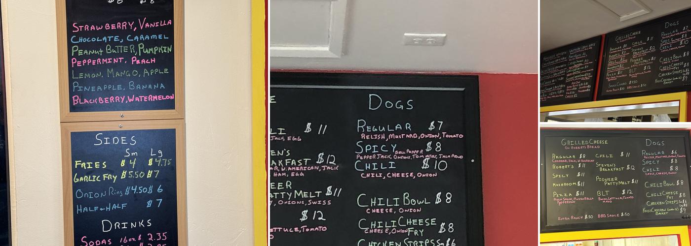 Kennedy’s Pioneer Burger Menu