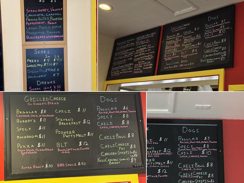 Kennedy’s Pioneer Burger Menu