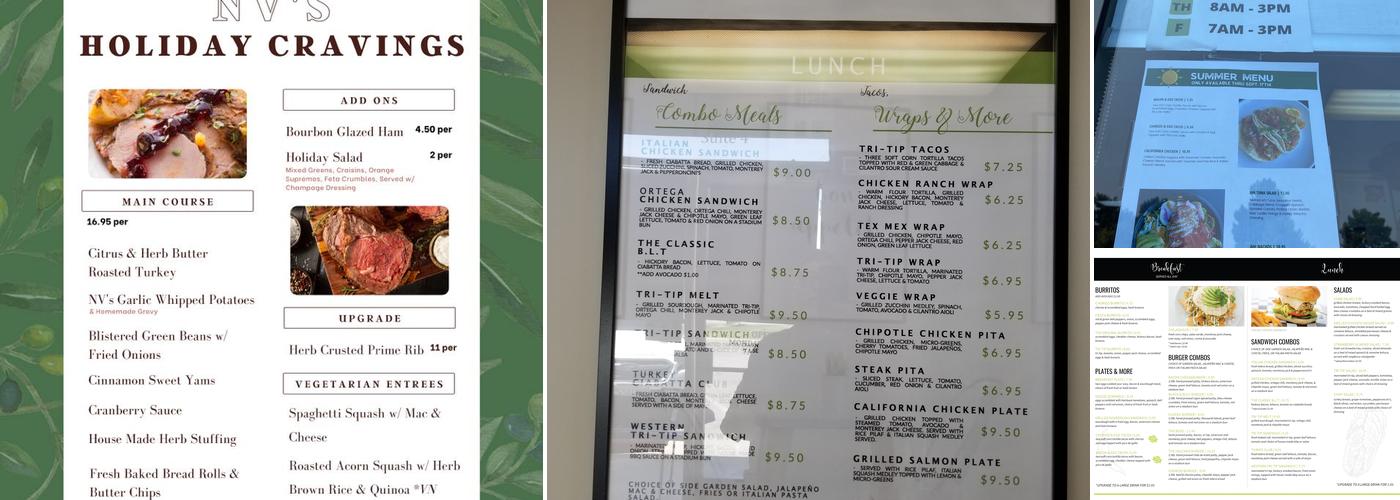 NV Catering Menu