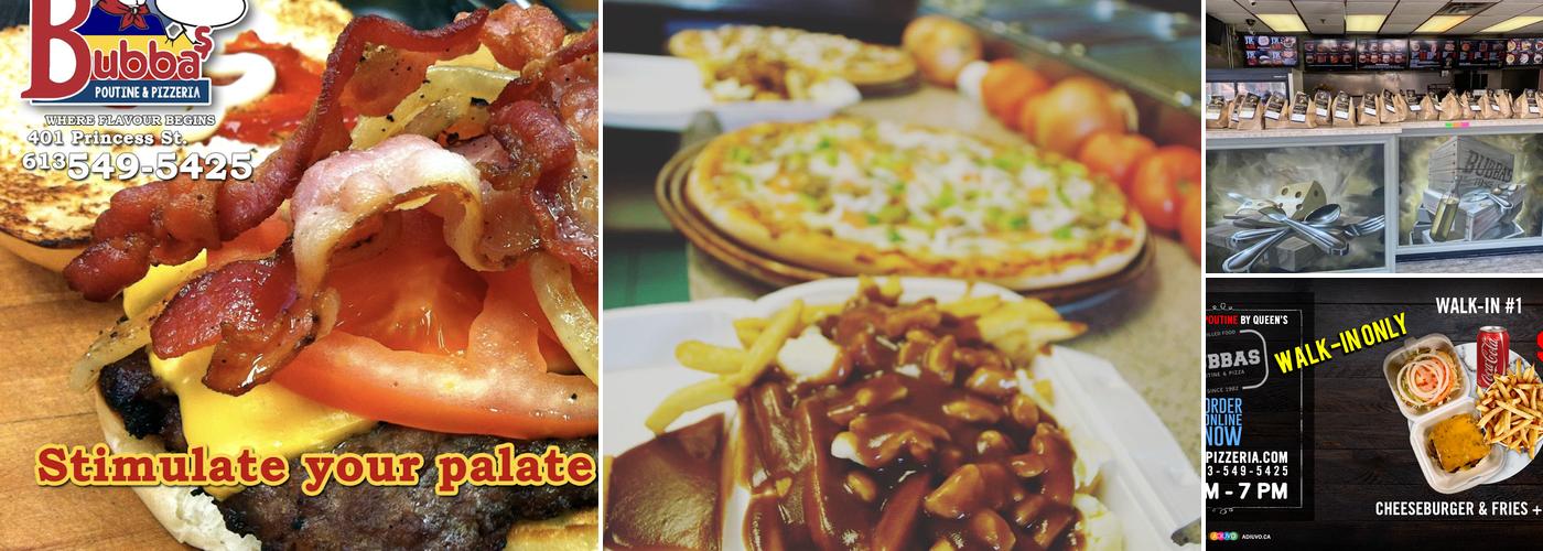 Bubbas Pizzeria Menu