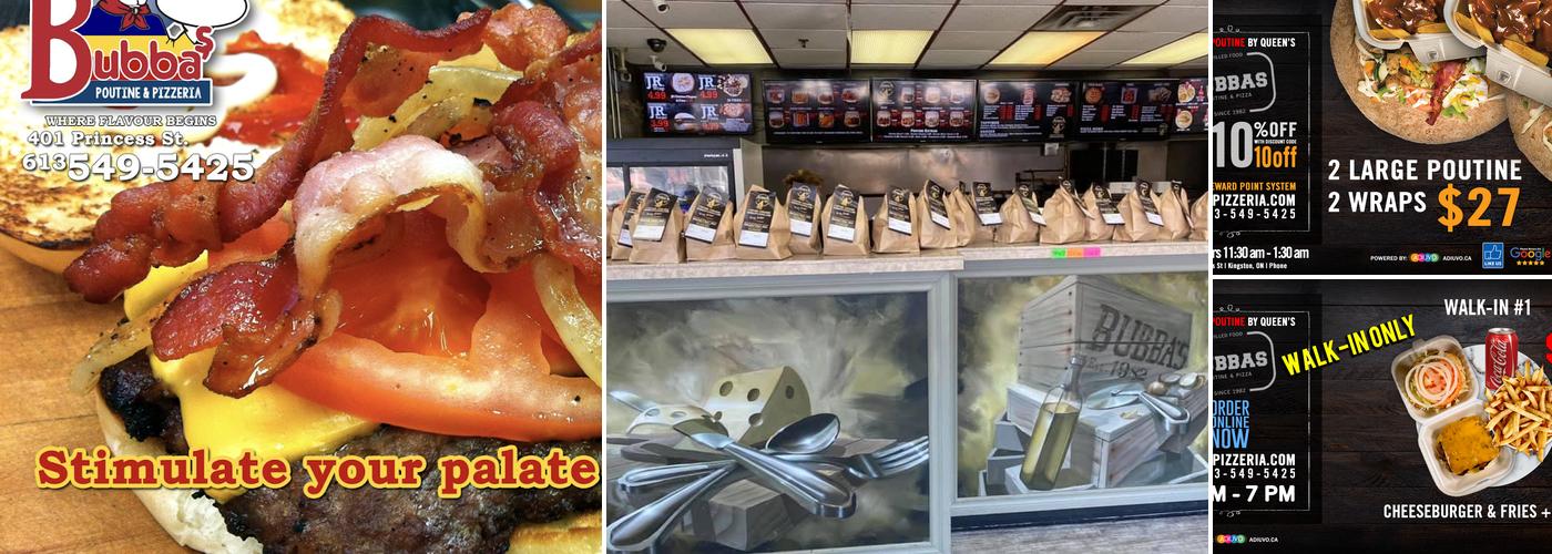 Bubbas Pizzeria Menu