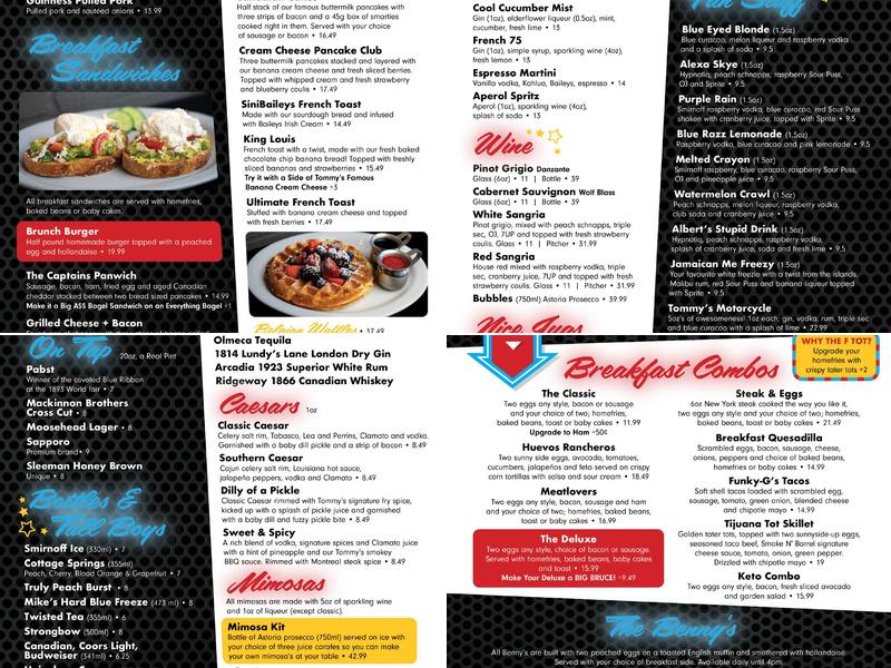 Tommy's Menu