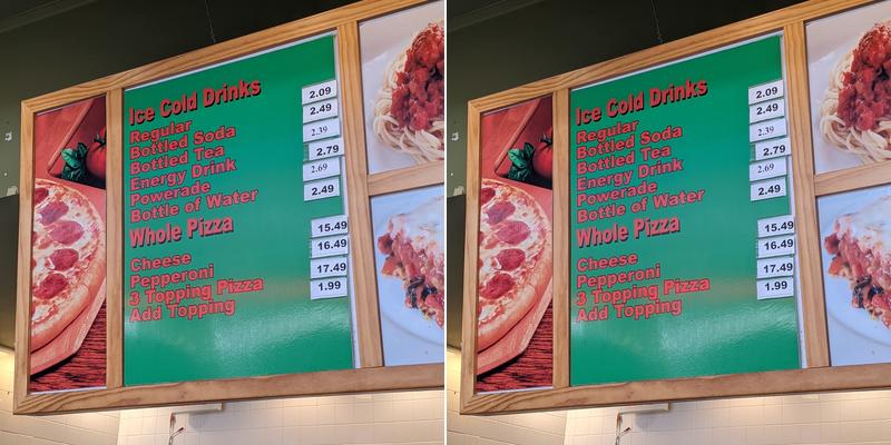 Pizza Place Menu