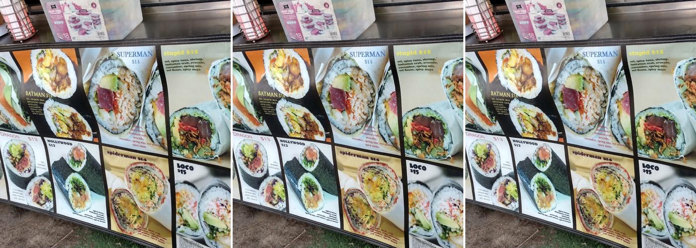 NoHo Food Truck Collection Menu