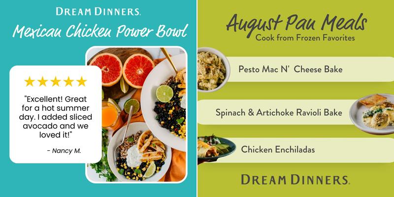 Dream Dinners Menu