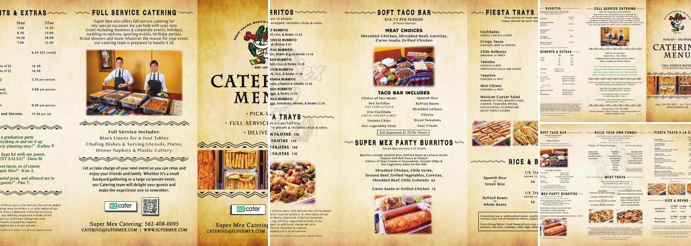 Jr. Mex Take-Out Menu