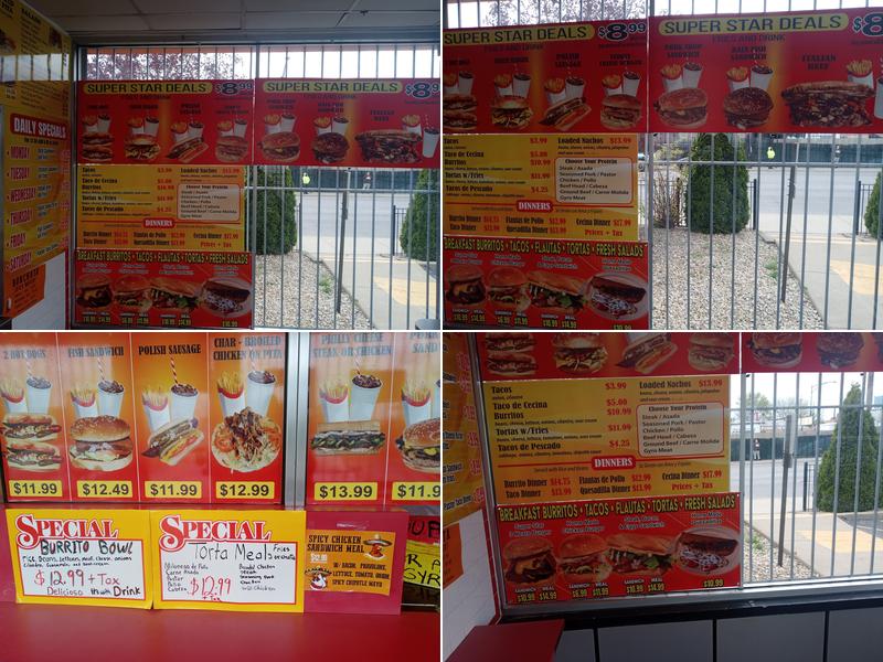 Super Star & Gyros Menu