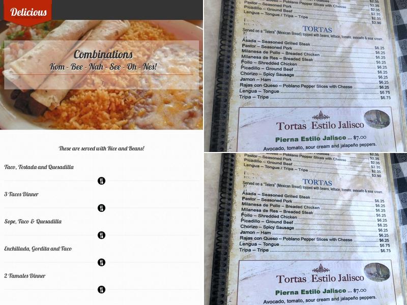 El Muchacho Alegre Menu
