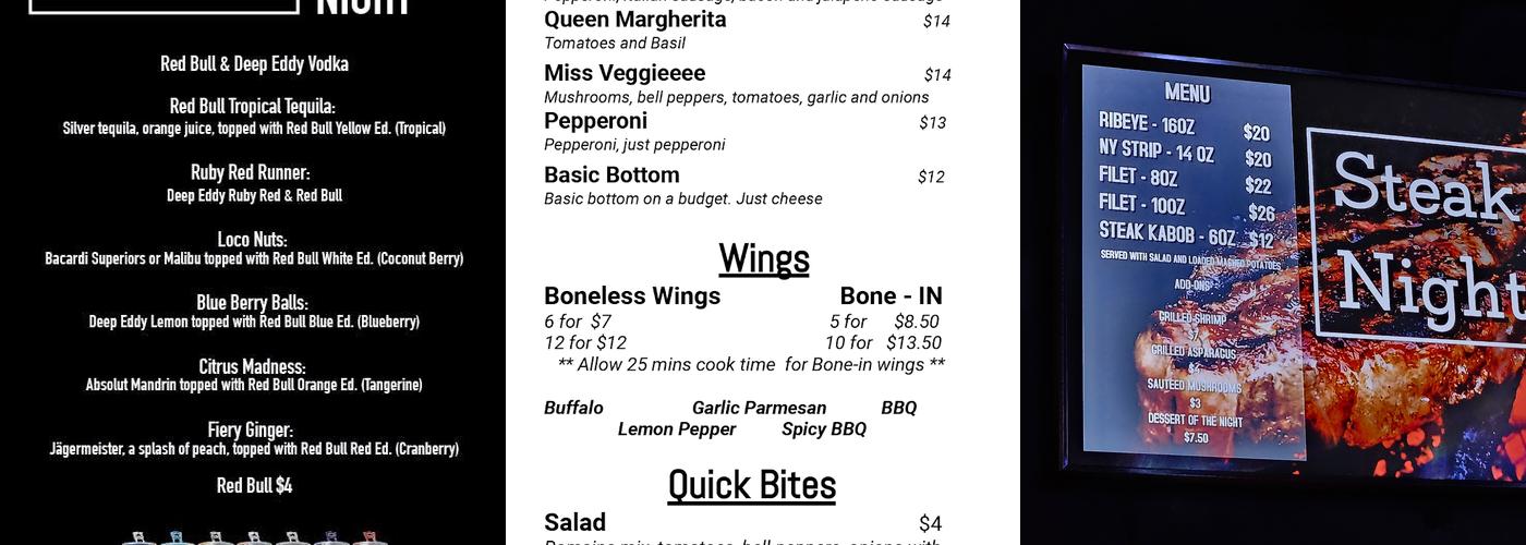 BUDDY'S Houston Menu