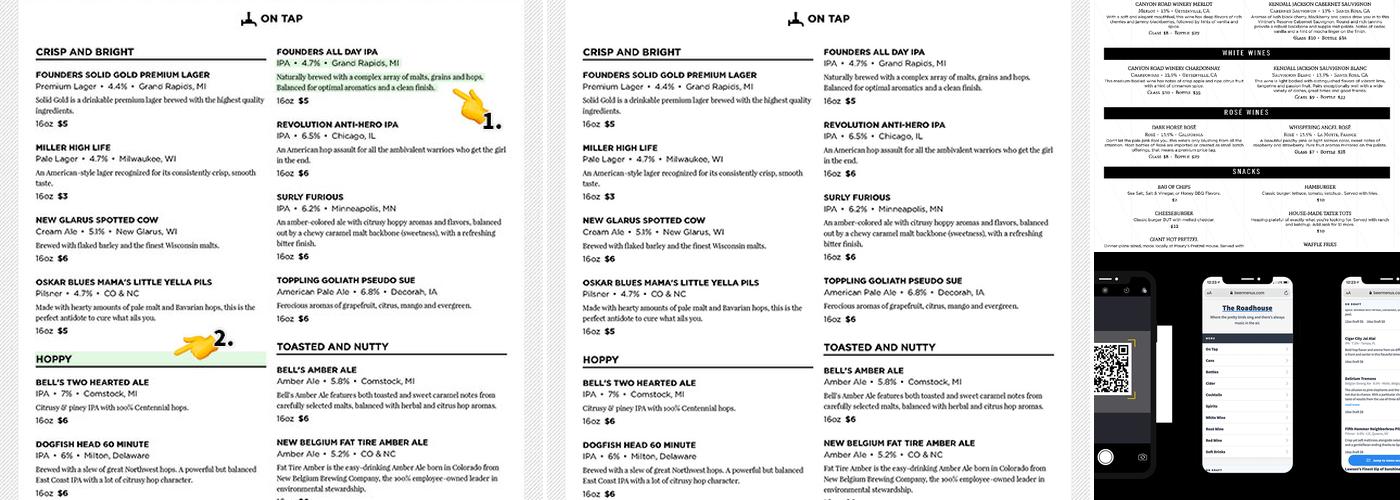 Wake Brewing Menu