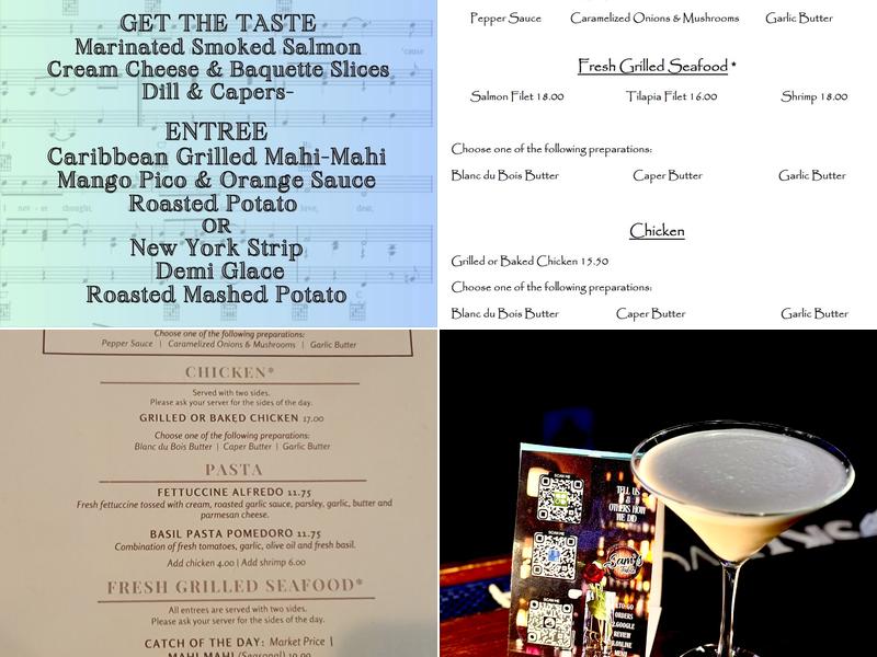 Sam's Table Restaurant and Wine Bar Menu