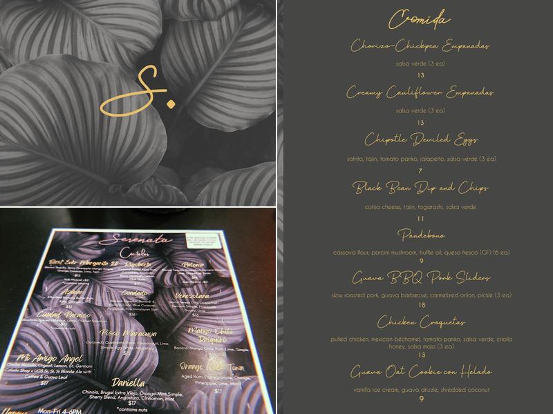 Serenata Menu