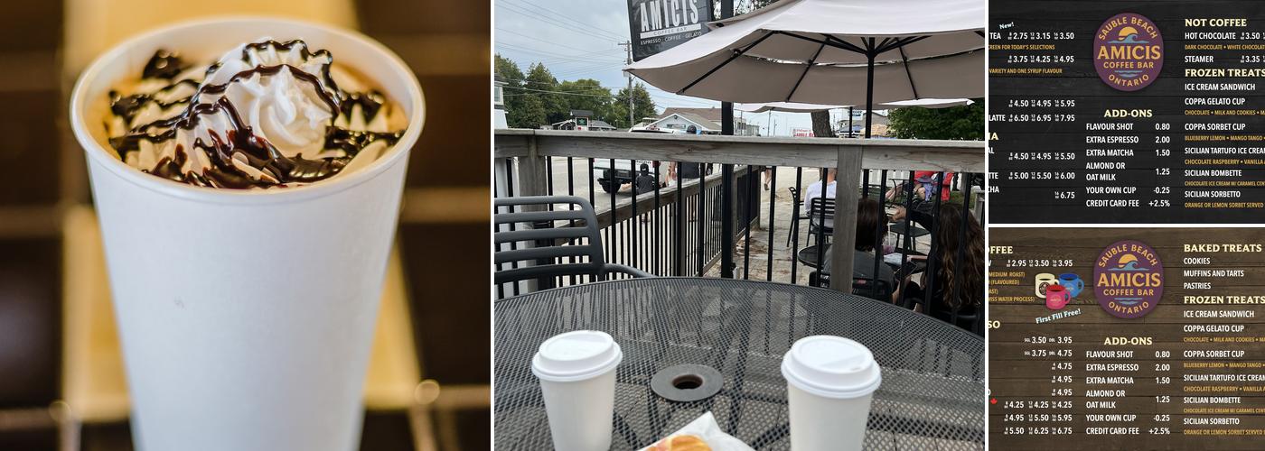 Amicis Coffee Bar Menu