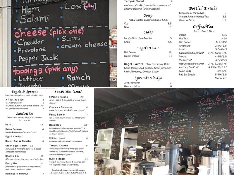 Everything Bagels Menu